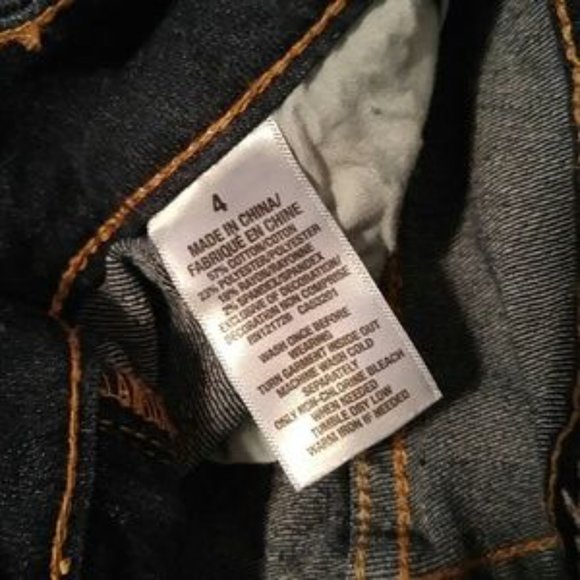 Aeropostale Dark Wash Bermuda Cutoff Jean Shorts - Picture 3 of 15